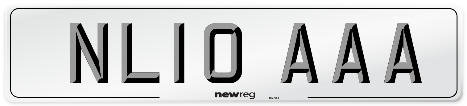 NL10 AAA Number Plate from New Reg